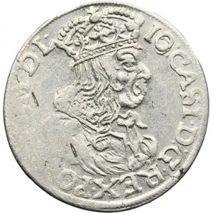 John II Casimir, 6 Groschen Krakau 1663 AT - RARE, without borders
