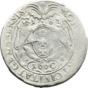 John II Casimir, 1/4 Thaler Danzig 1660 DL