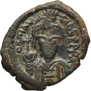 Byzantine Empire, Maurice Tiberius, 1/2 Follis