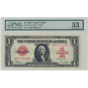 USA, Legal Tender Notes, 1 Dollar 1923 - Speelman & White - PMG 53