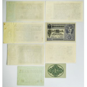 Germany, 1 Mark - 1 Billion Mark (1917-23) (8 pcs.)