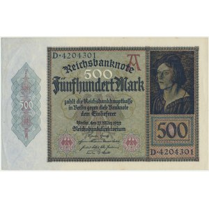 Germany, 500 Mark 1922