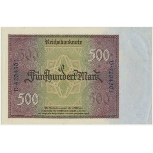Germany, 500 Mark 1922