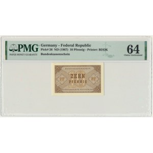 Germany, 10 Pfennig (1967) - PMG 64