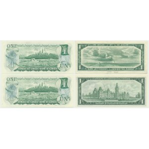 Canada, 1 $ (1954-73) (4 pièces).