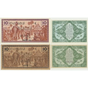 French Indochina, 5-10 Cents (1939-42) (4 pcs.)