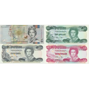 Bahamas, 50 Cents - 3 Dollars (1984-2019) (4 pcs.)