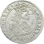 John II Casimir, 1/4 Thaler Bromberg 1668 TLB - RARE, flower