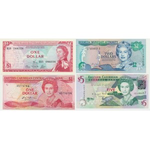 Bermuda, 1-5 Dollars (1965-2003) (4 pcs.)