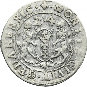 Sigismund III Vasa, 1/4 Thaler Danzig 1624/3 - PR•