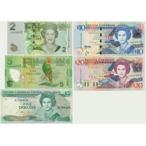 Fiji, 2-20 Dollars (1986-2012) (5 pcs.)