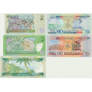 Fiji, 2-20 Dollars (1986-2012) (5 pcs.)