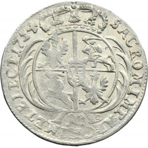 Augustus III of Poland, 18 Groschen Leipzig 1754 EC