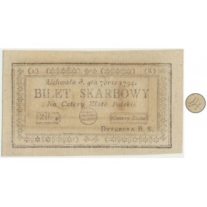 4 złote 1794 (1)(K) - odwrócony świecznik