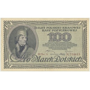 100 marek 1919 - III Ser. A - RZADKI i ŁADNY