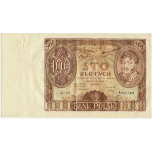 100 złotych 1932 - Ser.AU - zw. +X+ -