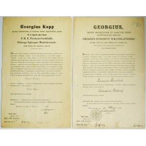 Wrocław, Dyspensa na zawarcie związku małżeńskiego 1891-95 (2 szt.)