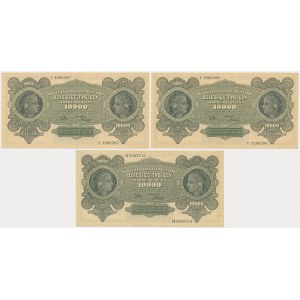 10.000 marek 1922 (3 szt.)