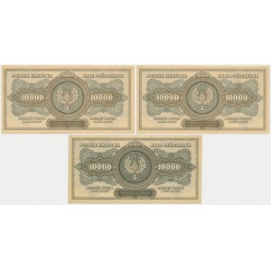 10.000 marek 1922 (3 szt.)