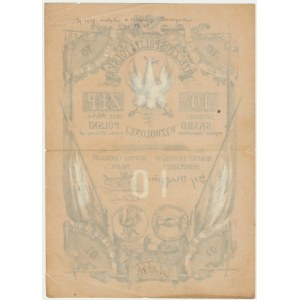 Skarb Wyzwolonej Polski 10 złotych (1853) - ŚWIEŻY I RZADKI