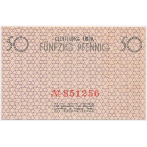 50 Pfennig 1940 - red numerator -