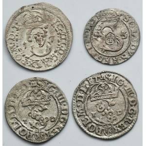 Lot, Sigismund III Vasa, Schilling (4 pcs.)
