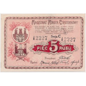 Częstochowa, 5 rubli 1915