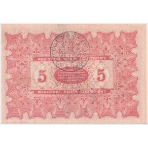Częstochowa, 5 rubli 1915