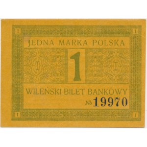 Vilnius, Vilnius Bank Ticket, 1 mark 1920