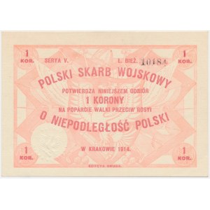 Polski Skarb Wojskowy, 1 korona 1914 - deuxième édition - RARE