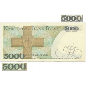 50 zlotys 1988 REDUCED to 5,000 zlotys 1988