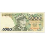 50 zlotys 1988 REDUCED to 5,000 zlotys 1988