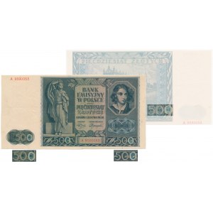 50 zlotys 1941 REMPLACEMENT de 500 zlotys 1961