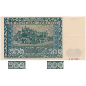 50 zlotys 1941 REMPLACEMENT de 500 zlotys 1961