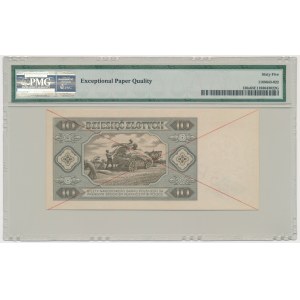 10 złotych 1948 - SPECIMEN - D 0000000 - PMG 65 EPQ