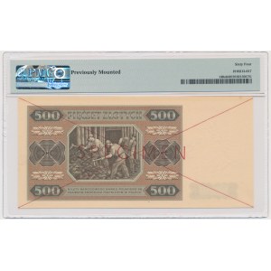 500 zloty 1948 - SPECIMEN - AA - PMG 64
