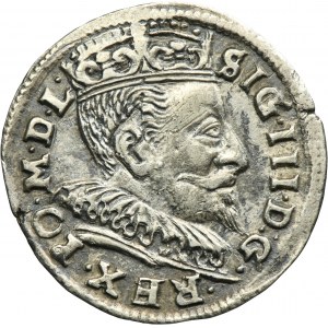 Sigismund III Vasa, 3 Groschen Vilnius 1594 - stars on sides III