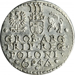 Sigismund III Vasa, 3 Groschen Marienburg 1594