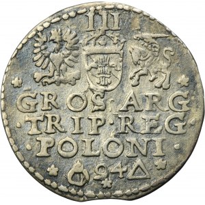 Sigismund III Vasa, 3 Groschen Marienburg 1594