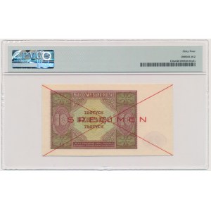 10 złotych 1946 - SPECIMEN - PMG 64