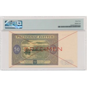 50 złotych 1946 - SPECIMEN - A - PMG 64