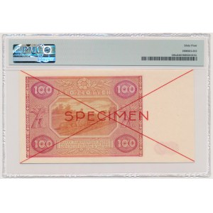 100 złotych 1946 - SPECIMEN - A - PMG 64