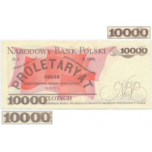 100 zlotys 1988 REDUCED to 10,000 zlotys 1988
