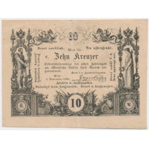 Austria, 10 Kreuzer 1860