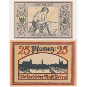 Brzeg, Ziębice, 25 pfennig 1921 (2 pcs.)