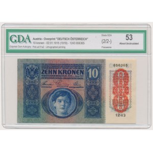 Austria, 10 Kronen 1915 (1919) - GDA 53