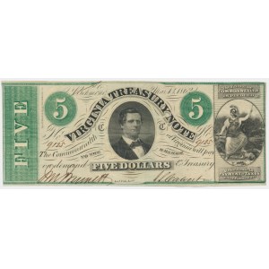 USA, Virginia, 5 Dollars 1862