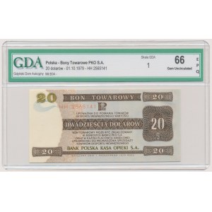 Pewex, 20 dolarów 1979 - GDA 66 EPQ