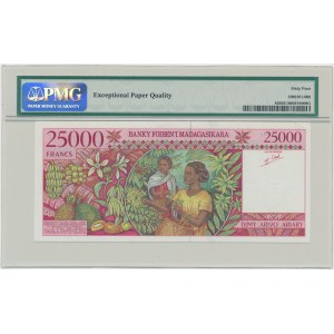 Madagascar, 25.000 Francs = 5.000 Ariary (1998) - PMG 64 EPQ
