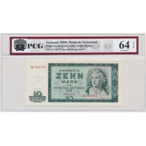 German Democratic Republic, 10 Mark 1964 - PCG 64 EPQ